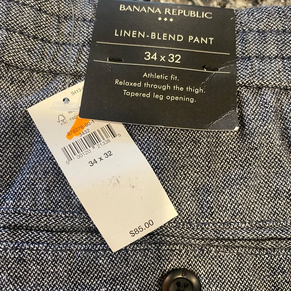 Banana Republic Gray Dress Pants Tailored Wool-Blend